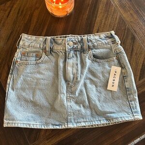 PacSun Sky Blue Denim Skirt